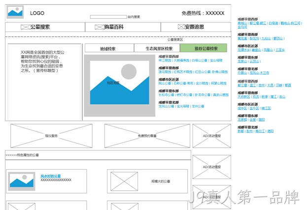 网站原型图