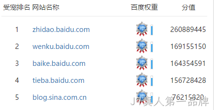 受宠网站排名